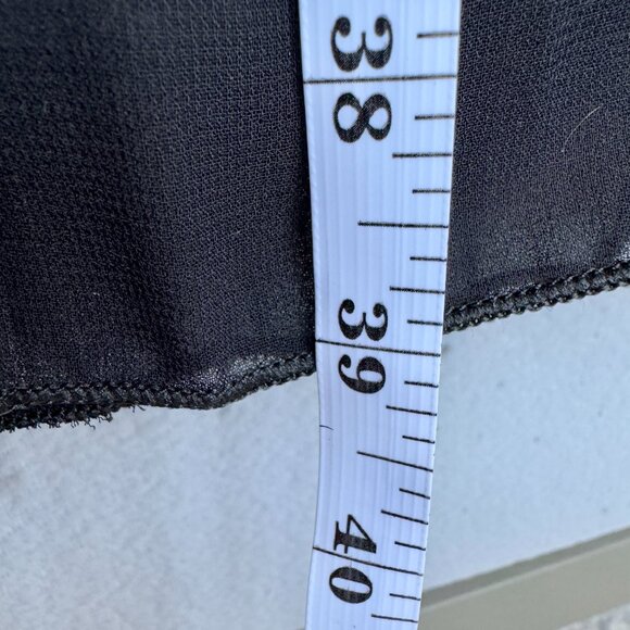 Boho Pleated Black Maxi Skirt - Picture 7 of 7